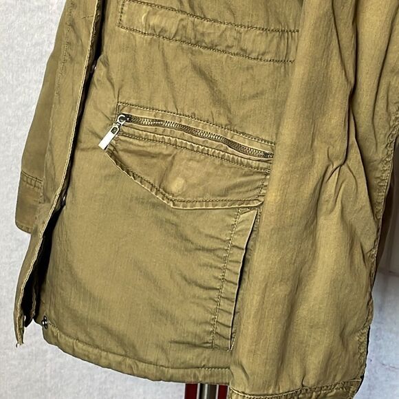 Toad & Co. Horny Toad Olive Green Utility Jacket w/Plaid Interior (Size: Small) - Picture 7 of 16